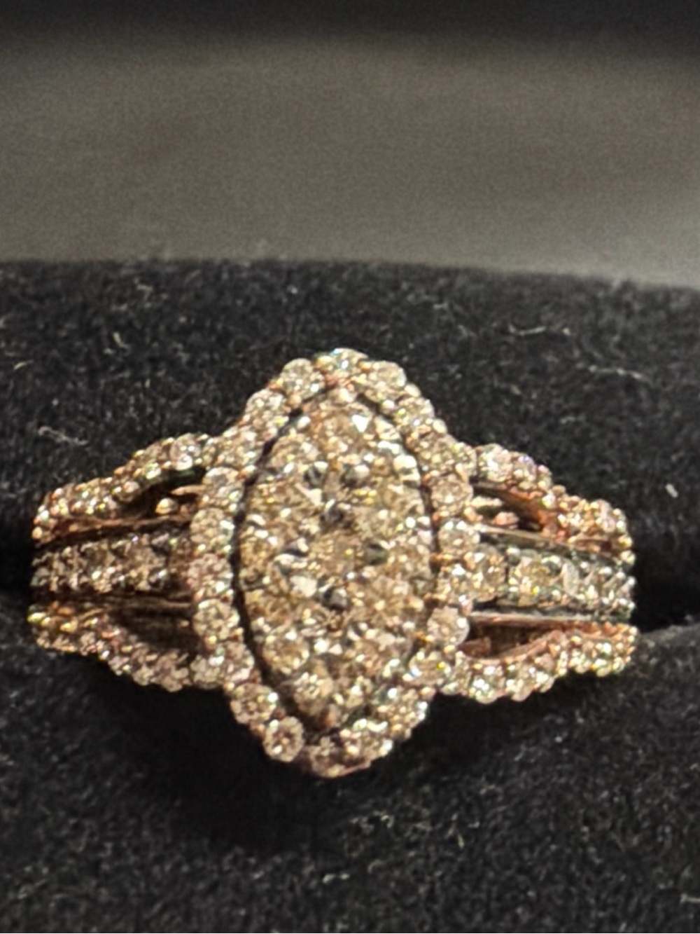 14k Rose Gold Le Vian Multicolor Natural Diamond Ring